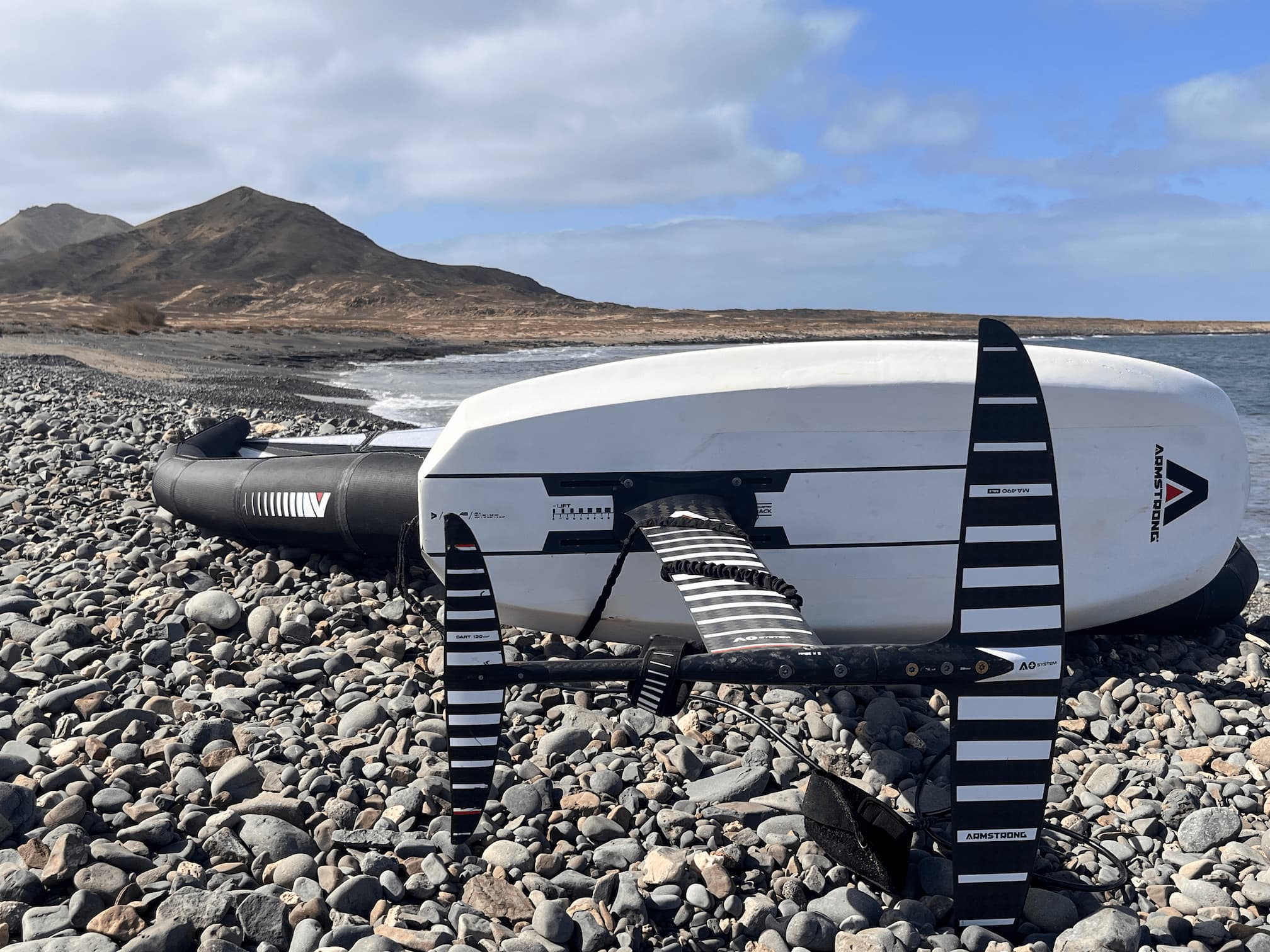 Foil setup on Beach Sal AliBaba